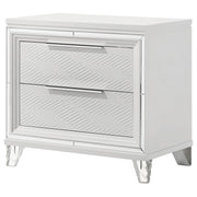 Marmore 2-drawer Nightstand Bedside Table White - 224962