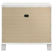 Marmore 2-drawer Nightstand Bedside Table White - 224962
