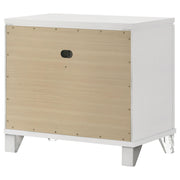 Marmore 2-drawer Nightstand Bedside Table White - 224962
