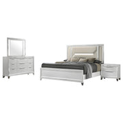 Marmore 4-piece Queen Bedroom Set White - 224961Q-S4