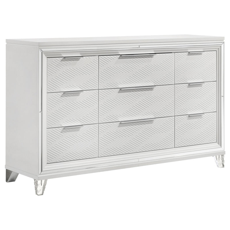 Marmore 4-piece Queen Bedroom Set White - 224961Q-S4