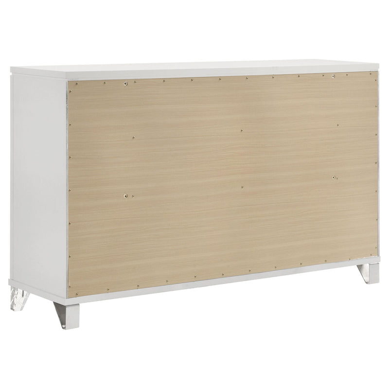 Marmore 4-piece Queen Bedroom Set White - 224961Q-S4