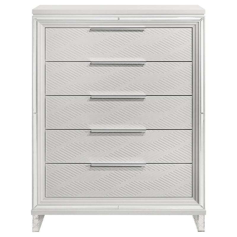 Marmore 5-drawer Bedroom Chest of Drawers White - 224965