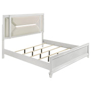 Marmore 5-piece Eastern King Bedroom Set White - 224961KE-S5