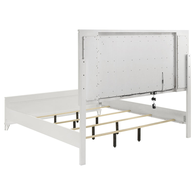 Marmore 5-piece Eastern King Bedroom Set White - 224961KE-S5