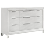 Marmore 9-drawer Dresser Cabinet White - 224963