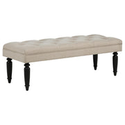 Marsha 52-inch Upholstered Entryway Accent Bench Latte - 915160