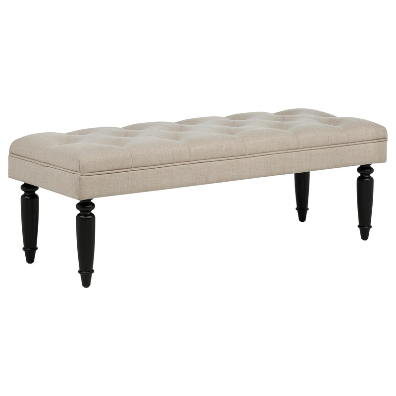 Marsha 52-inch Upholstered Entryway Accent Bench Latte - 915160