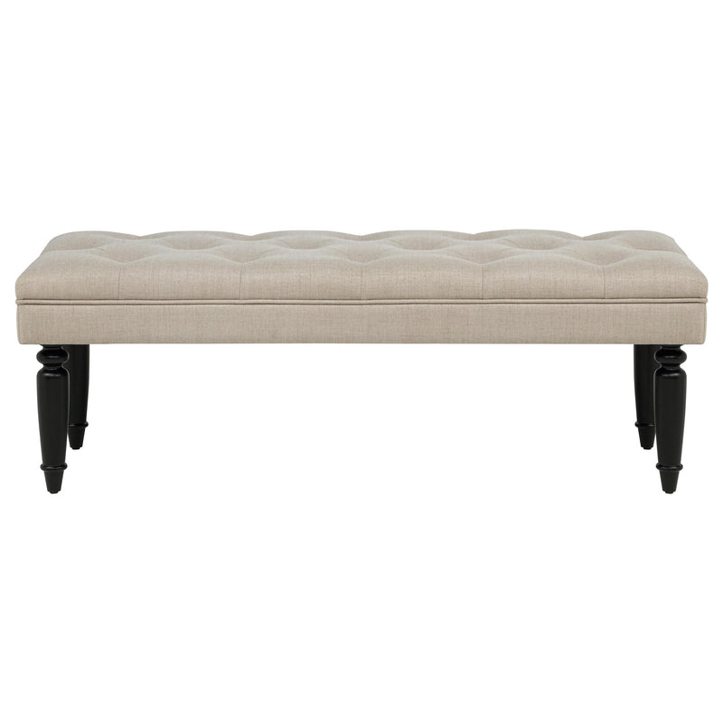 Marsha 52-inch Upholstered Entryway Accent Bench Latte - 915160