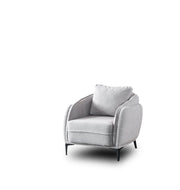Marsilya 4-pieces (2 Sofa & 2 Chair) Livingroom Set Grey in Grey - 101-MAR-FER875-3311