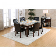 Marstone Brown Cherry/Black Dining Table - CM3368T