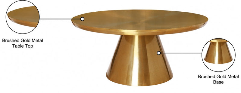 Martini Iron Coffee Table in Gold - 239-C