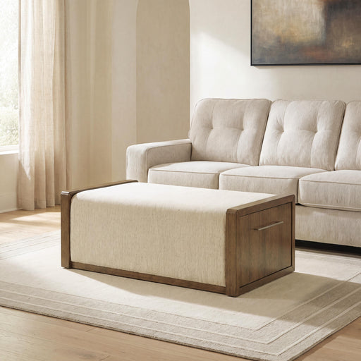 Marxmore Brown Upholstered Ottoman with Storage - T983-20