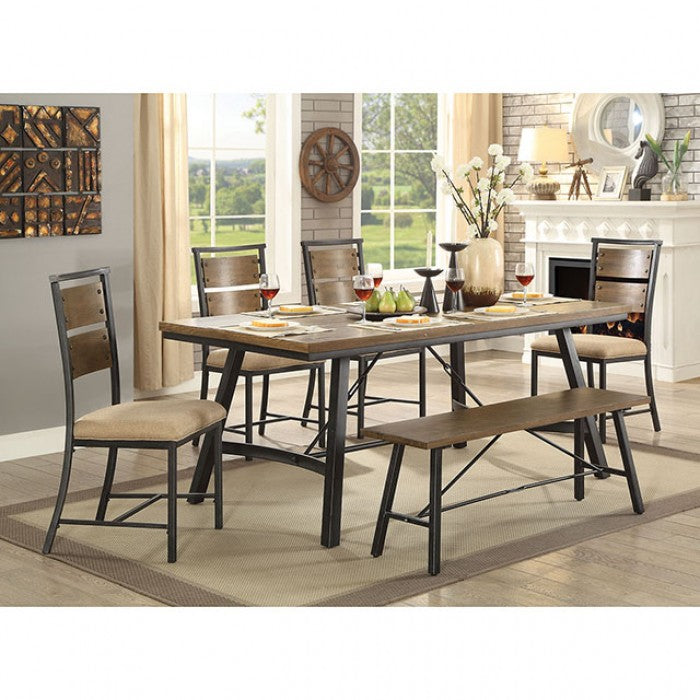 Marybeth Weathered Gray Dining Table - CM3572T