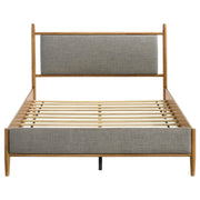 Mason 46-inch Queen Panel Platform Bed Grey and Light Brown - 315914Q