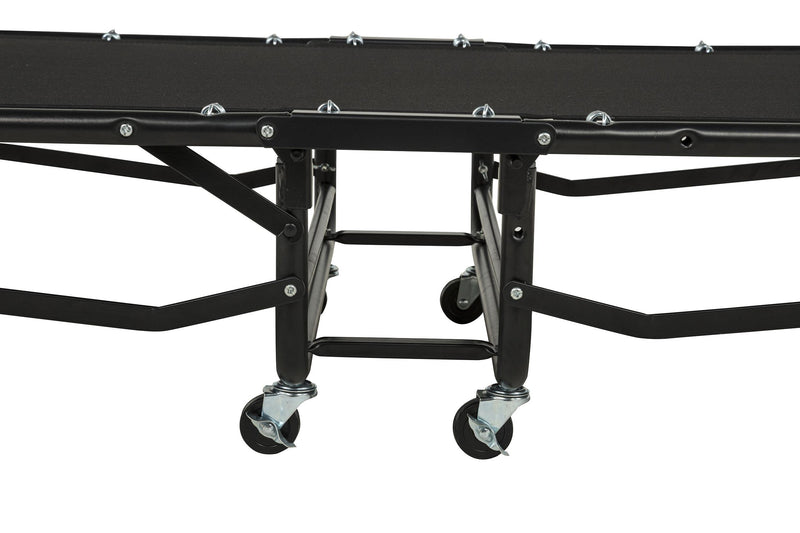 Massey Twin Folding Bed Frame with Memory Foam Mattress Black - 305686T