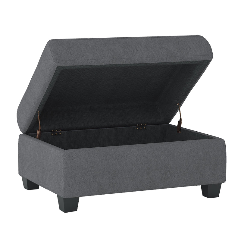Maston Dark Gray Reversible Sectional - Gate FurnitureSectional