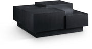 Mateo Oak Veneer Coffee Table in Black - 256Black-CT