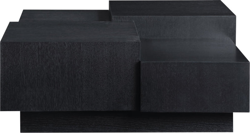 Mateo Oak Veneer Coffee Table in Black - 256Black-CT