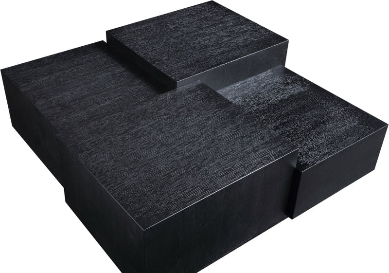 Mateo Oak Veneer Coffee Table in Black - 256Black-CT