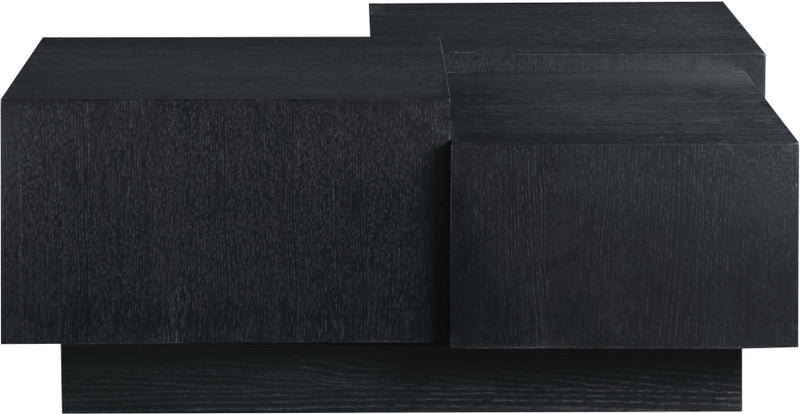 Mateo Oak Veneer Coffee Table in Black - 256Black-CT