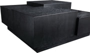 Mateo Oak Veneer Coffee Table in Black - 256Black-CT