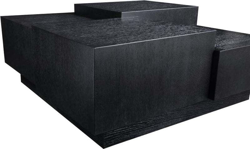Mateo Oak Veneer Coffee Table in Black - 256Black-CT