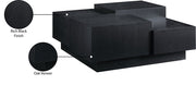 Mateo Oak Veneer Coffee Table in Black - 256Black-CT