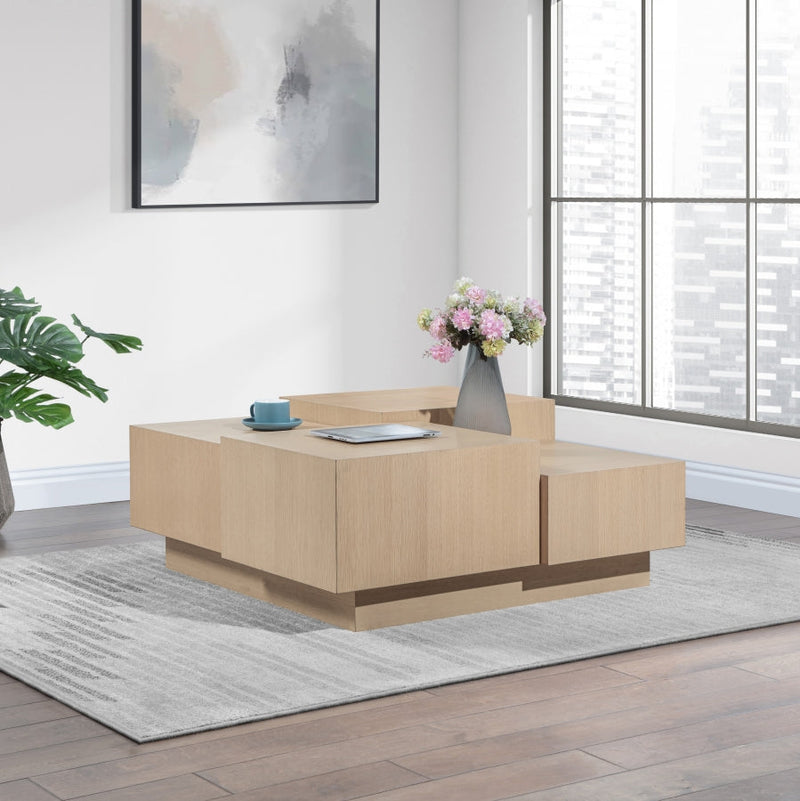 Mateo Oak Veneer Coffee Table in Natural - 256Natural-CT