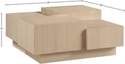 Mateo Oak Veneer Coffee Table in Natural - 256Natural-CT