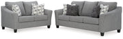 Mathonia Smoke Living Room Set - Gate FurnitureLiving Room Set