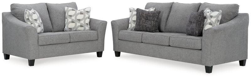 Mathonia Smoke Living Room Set - Gate FurnitureLiving Room Set