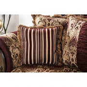 Matteo Burgundy/Brown Sofa - SM6433-SF