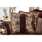 Matteo Burgundy/Brown Sofa - SM6433-SF