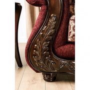 Matteo Burgundy/Brown Sofa - SM6433-SF