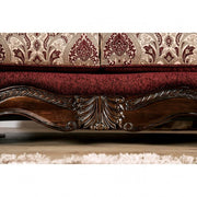 Matteo Burgundy/Brown Sofa - SM6433-SF