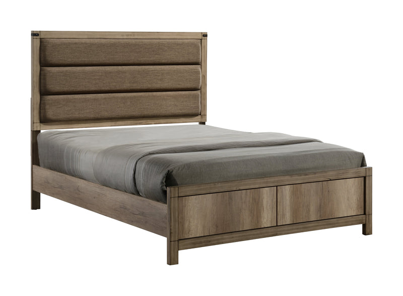 Matteo Melamine Queen Upholstered Panel Bed - Gate FurnitureQueen Bed