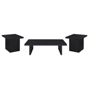 Max 3-piece Rectangular Coffee and End Table Set Black - 706278-S3