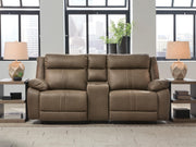Max-Momentum Biscotti 3-Piece Power Reclining Sectional Loveseat with Audio Console - PC82305S2