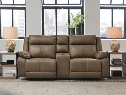 Max-Momentum Biscotti 3-Piece Power Reclining Sectional Loveseat with Audio Console - PC82305S2