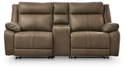 Max-Momentum Biscotti 3-Piece Power Reclining Sectional Loveseat with Audio Console - PC82305S2