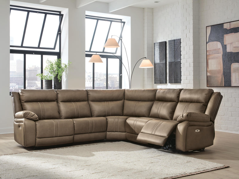 Max-Momentum Biscotti 5-Piece Power Reclining Sectional - PC82305S4