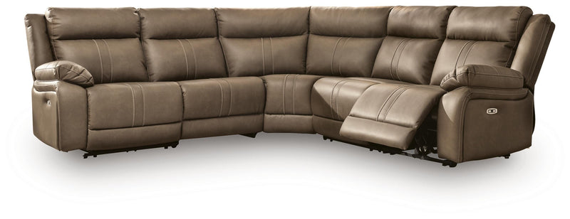 Max-Momentum Biscotti 5-Piece Power Reclining Sectional - PC82305S4