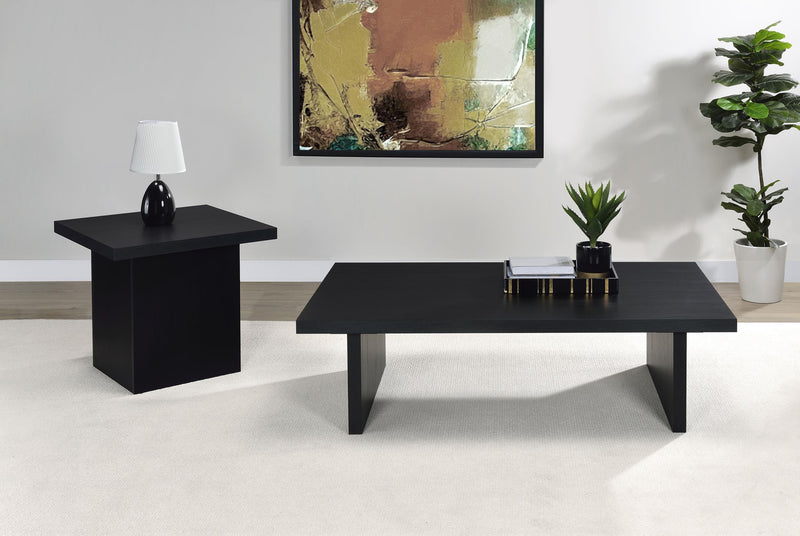 Max Rectangular Engineered Laminate Coffee Table Black - 706278