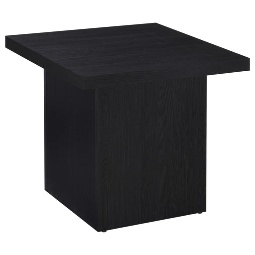 Max Square Engineered Laminate End Side Table Black - 706277