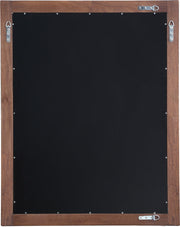 Maxine Wood Veneer And Iron Mirror in Brown - 848Brown-M