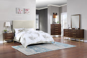 Maxine Wood Veneer And Iron Mirror in Brown - 848Brown-M