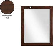 Maxine Wood Veneer And Iron Mirror in Brown - 848Brown-M