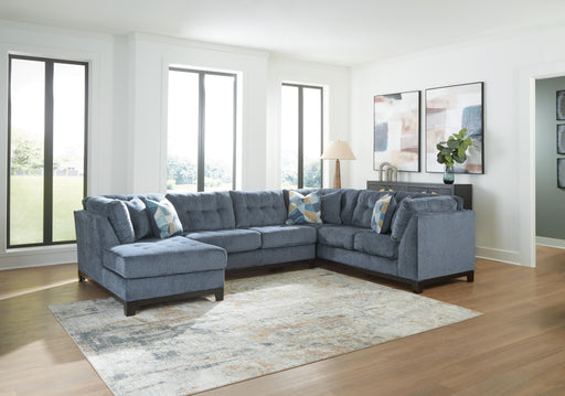 Maxon Place Navy 3-Piece Sectional with Chaise - 33003S1