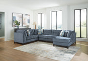 Maxon Place Navy 3-Piece Sectional with Chaise - 33003S2